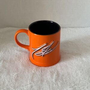 Tony Stewart ceramic orange mug